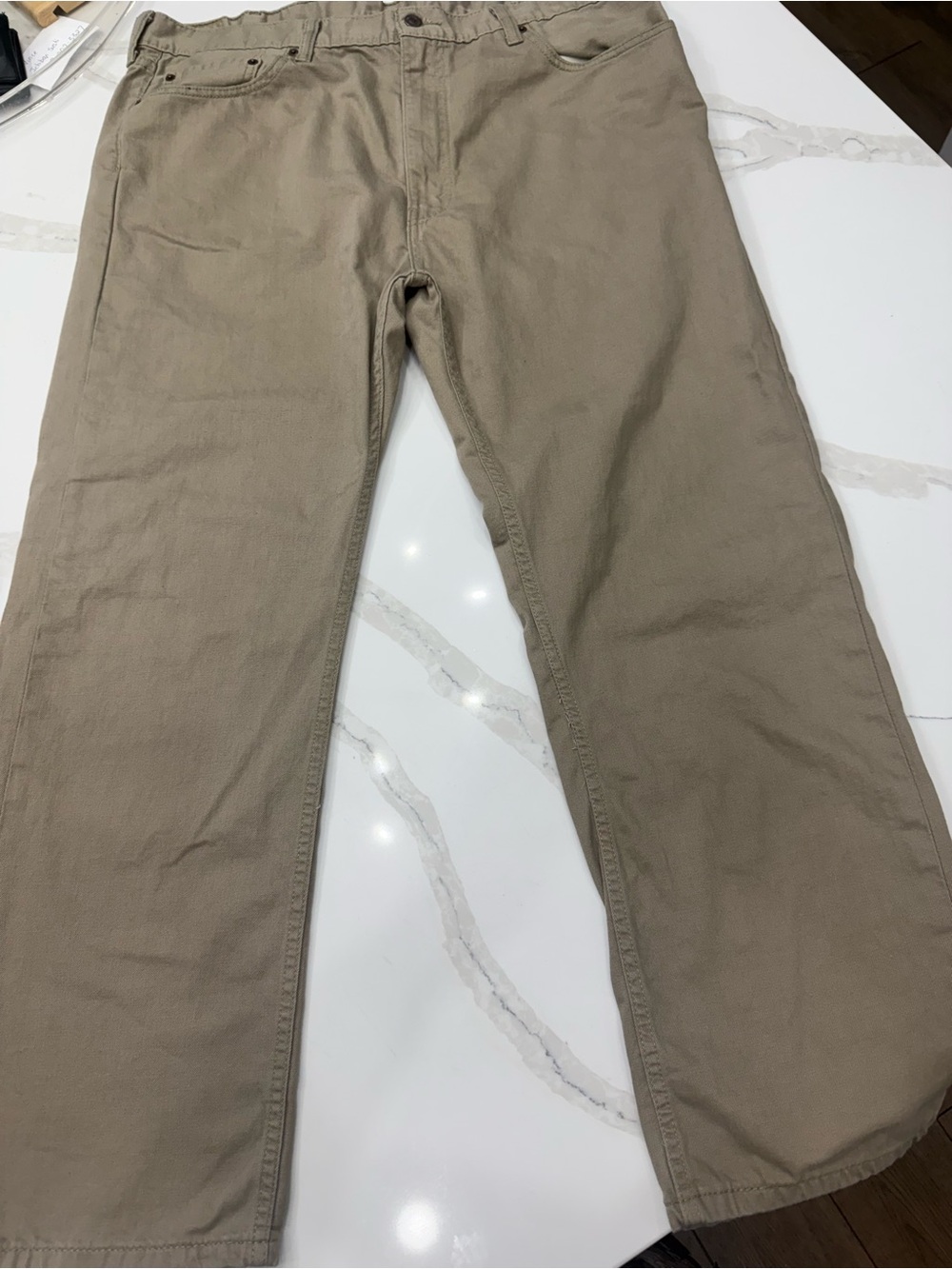 Levi's 505 Men's Straight Legged Jeans - Black, Khaki, Grey, Brown - Picture 5 of 11